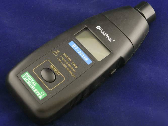Digital photo tachometer rpm rev lathe non-contact uk