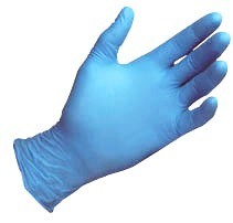 Large box of 50 powder free nitrile disposable gloves 