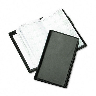 Verona leather wirebound organizer starter set black