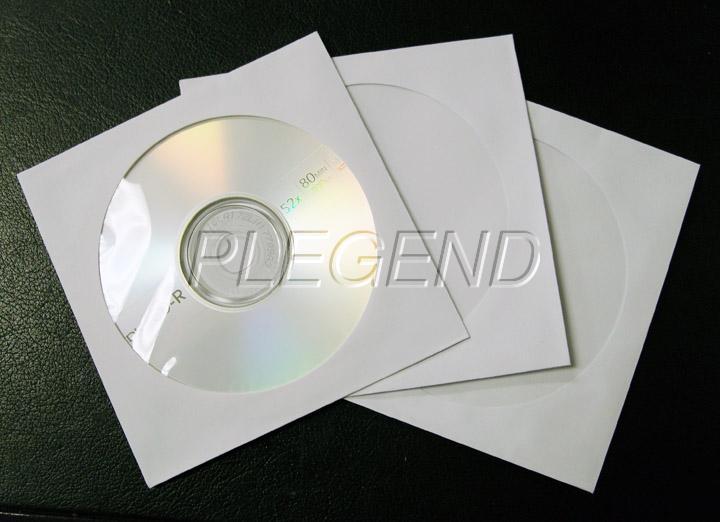 New 1000 paper cd dvd r cdr sleeve window flap envelope