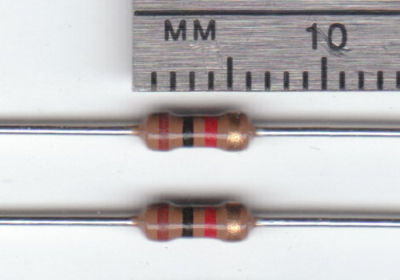 1/4 watt resistors (100 pcs), 120 values available
