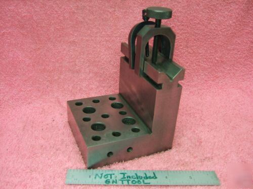 Angle plate fowler machinist hardened ground vee nice 