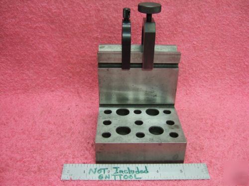 Angle plate fowler machinist hardened ground vee nice 