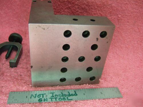 Angle plate fowler machinist hardened ground vee nice 