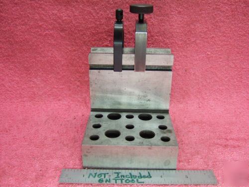 Angle plate fowler machinist hardened ground vee nice 