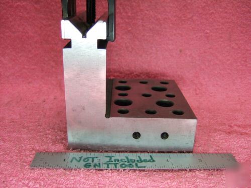 Angle plate fowler machinist hardened ground vee nice 