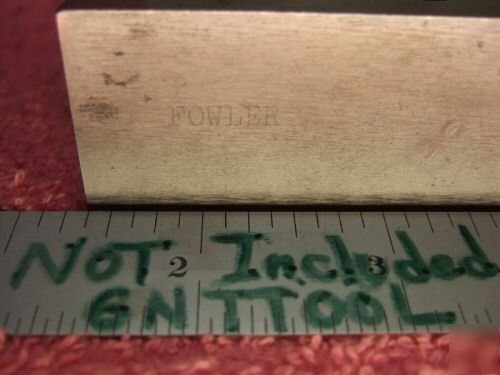 Angle plate fowler machinist hardened ground vee nice 