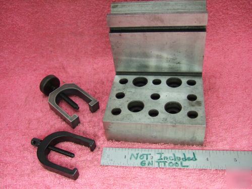 Angle plate fowler machinist hardened ground vee nice 