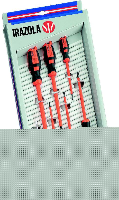 Irazola 7 pce vde phillips/slot/tester screwdriver set 