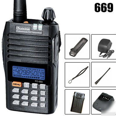 Kg-669 vhf 136-174MHZ fm transceiver built-in fm radio