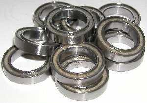 Lot 10 radial ball bearings 6X12 teflon sealed 6X12X4