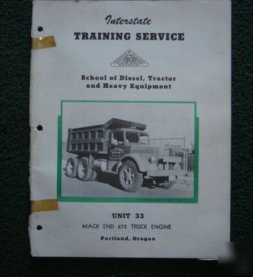 Mack end 672 truck engine service repair manual