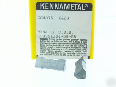 New 25 kennametal gc 4375 K420 carbide inserts L376S