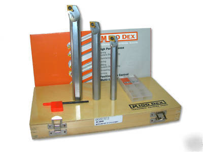 New micro 100 boring bar 3PC set w/ inserts - $302.00