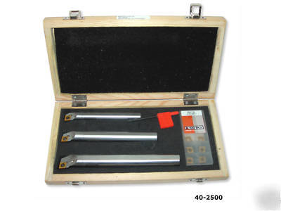 New micro 100 boring bar 3PC set w/ inserts - $302.00