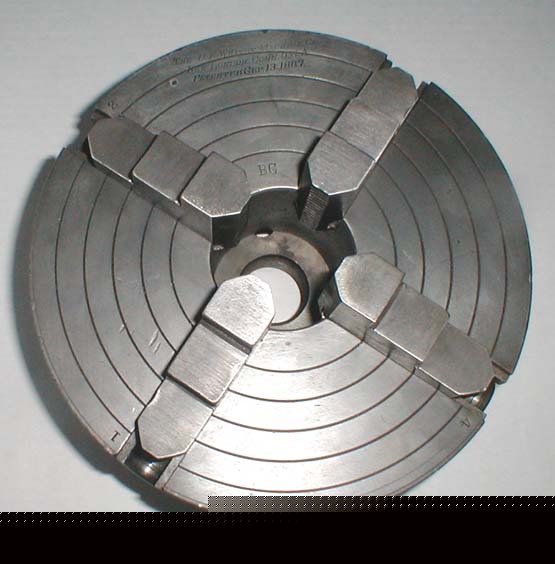 D.e. whiton 4 jaw lathe chuck model b.g