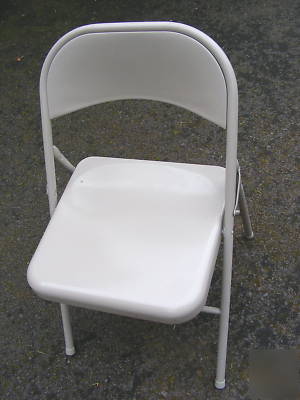 Lot of 61 commercial grade folding metal chairs used