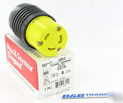 Nema L6-30 30A 250V 2P 3W grnd locking female cord conn