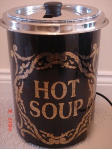 New victorian oven soup kettle / urn & ladle brand 