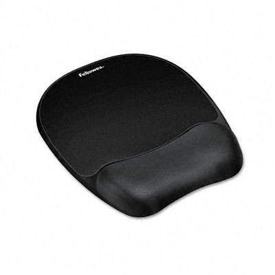 Fellowes 9176501 memory foam wrist rest/mouse pad black