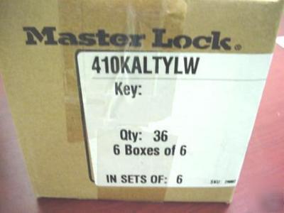 Master lock 410KALTYLW padlock wholesale lot of 36