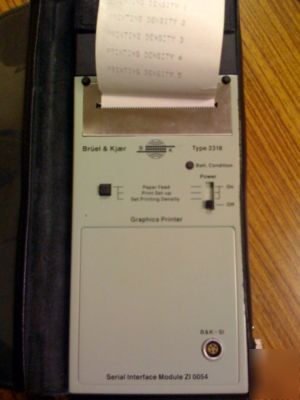 Bruel kjaer serial printer 2318