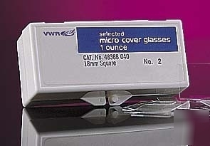 Erie scientific micro cover glasses, square, no. 2