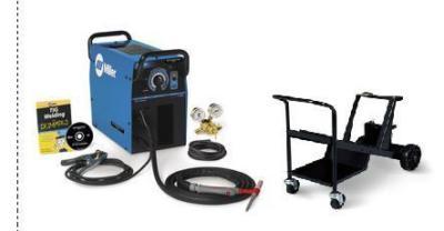 Miller diversion 165 ac dc tig welder 907005 & dlx cart