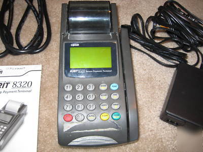 Nurit 8320 credit card terminal no merchant account rqd