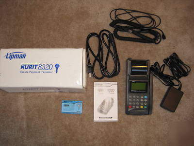 Nurit 8320 credit card terminal no merchant account rqd