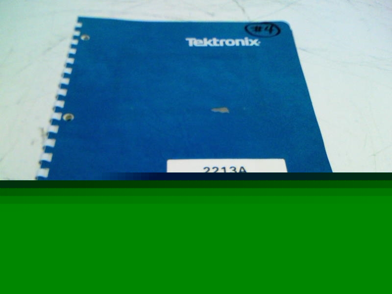 Tektronix 2213A oscilloscope instruction manual