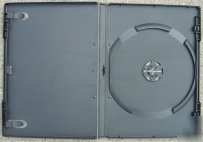 100 single 14MM black dvd cd case movie storage box