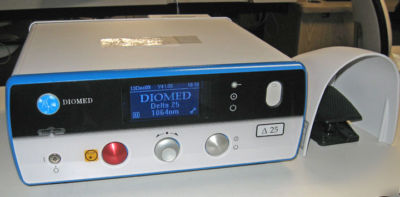 2007 diomed delta 25-watt 1064NM surgical laser +pedal