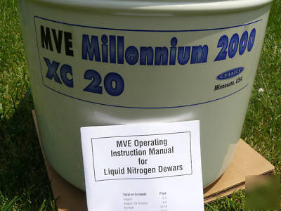 Mve millennium XC20 liquid nitrogen semen tank/dewar