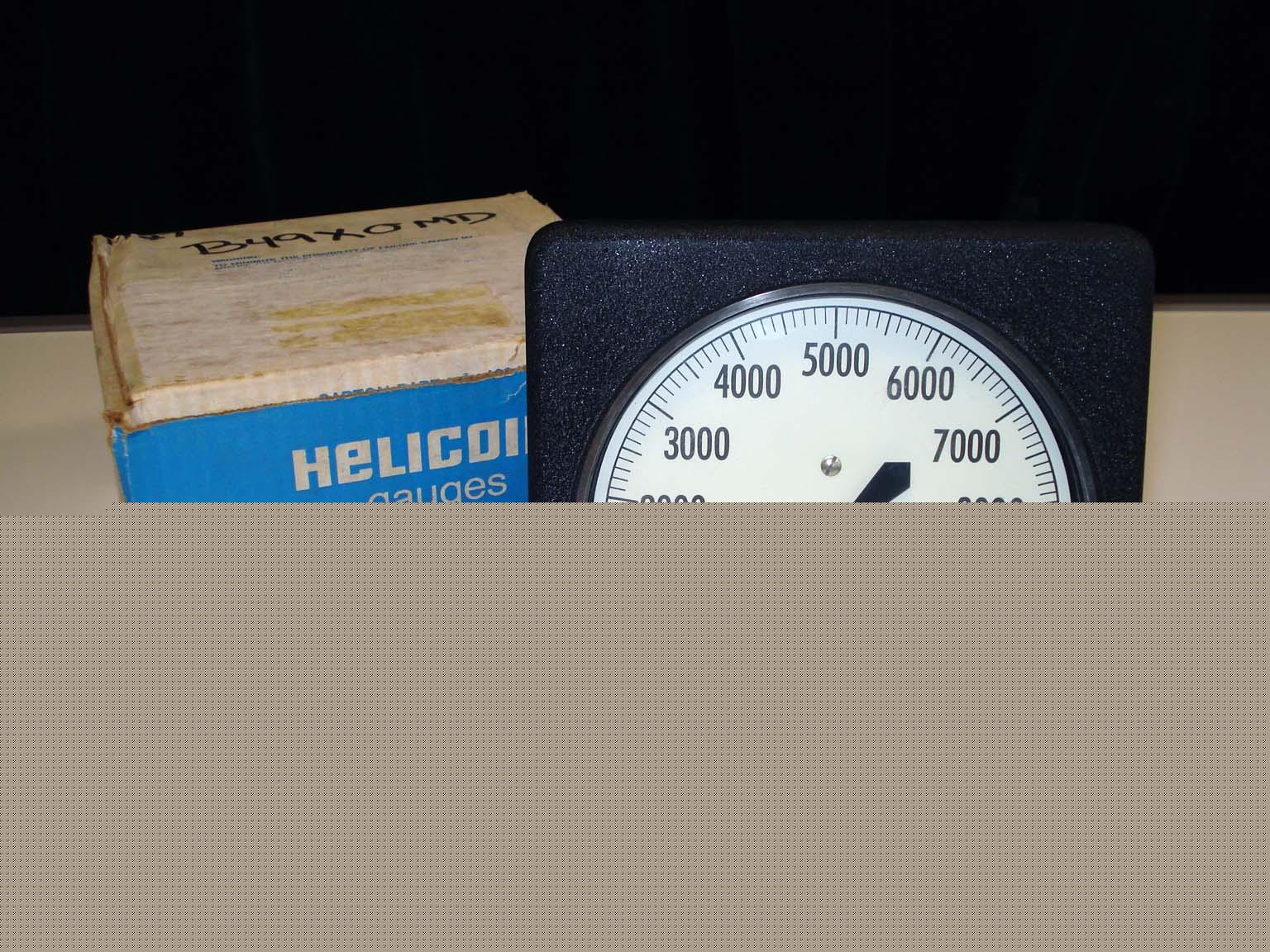 New helicoid 10,000 psi industrial pressure gauge * *