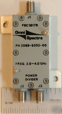 Omni-spectra 2089-6202-00 2-way isolated power divider