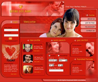 Online dating website for sale, home base web business