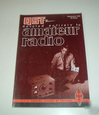 Qst amateur radio magazine, september 1972