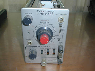Tektronix 2B67 time base plug in for 560 oscilloscope