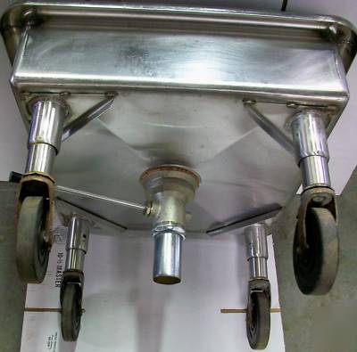 All stainless mobile silverware soak sink eagle MSS2424