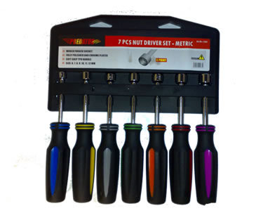 Nib 7 socket set screwdriver handle set 6-12MM b 