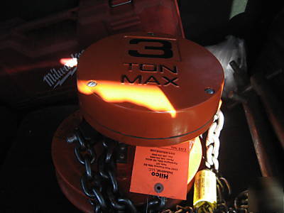 C & m 3 ton aluminum manual chain fall hoist cyclone