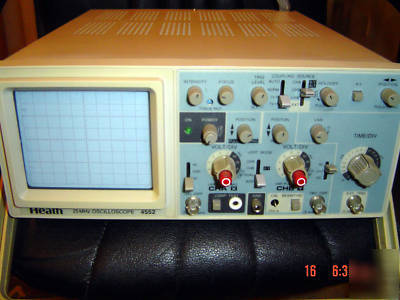 Heath heathkit so-4552 dual trace 25MHZ oscilloscope