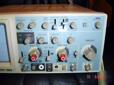 Heath heathkit so-4552 dual trace 25MHZ oscilloscope