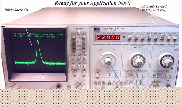 Hp 8569A 10MHZ to 22GHZ spectrum analyzer superb 