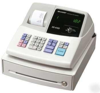 Sharp xe-A102 cash register w/free supply freeship