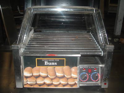 Star 30 hot dog electronic roller grill sneeze guard 