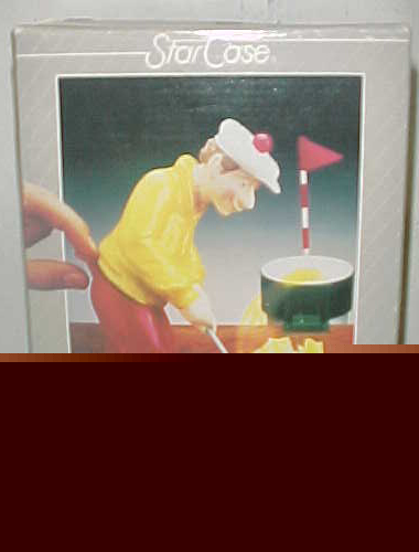 Star case 1980's desk top golfer toy 