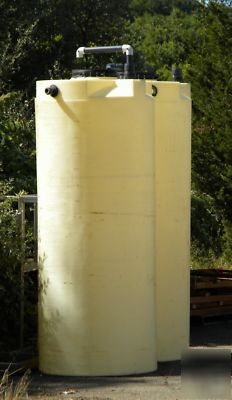 Tank-plastic 1000 gal. industrial grade,used,good cond