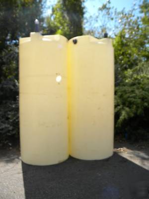 Tank-plastic 1000 gal. industrial grade,used,good cond